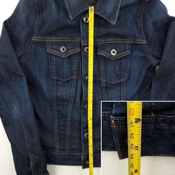 AG Adriano Goldschmied Robyn Denim Jean Trucker Style Jacket Stretch Women's XS - Picture 7 of 14
